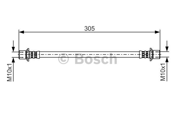 Furtun frana Axa spate stanga (1987481355 BOSCH) DAIHATSU