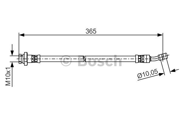 Furtun frana Axa spate stanga (1987481499 BOSCH) HYUNDAI,KIA