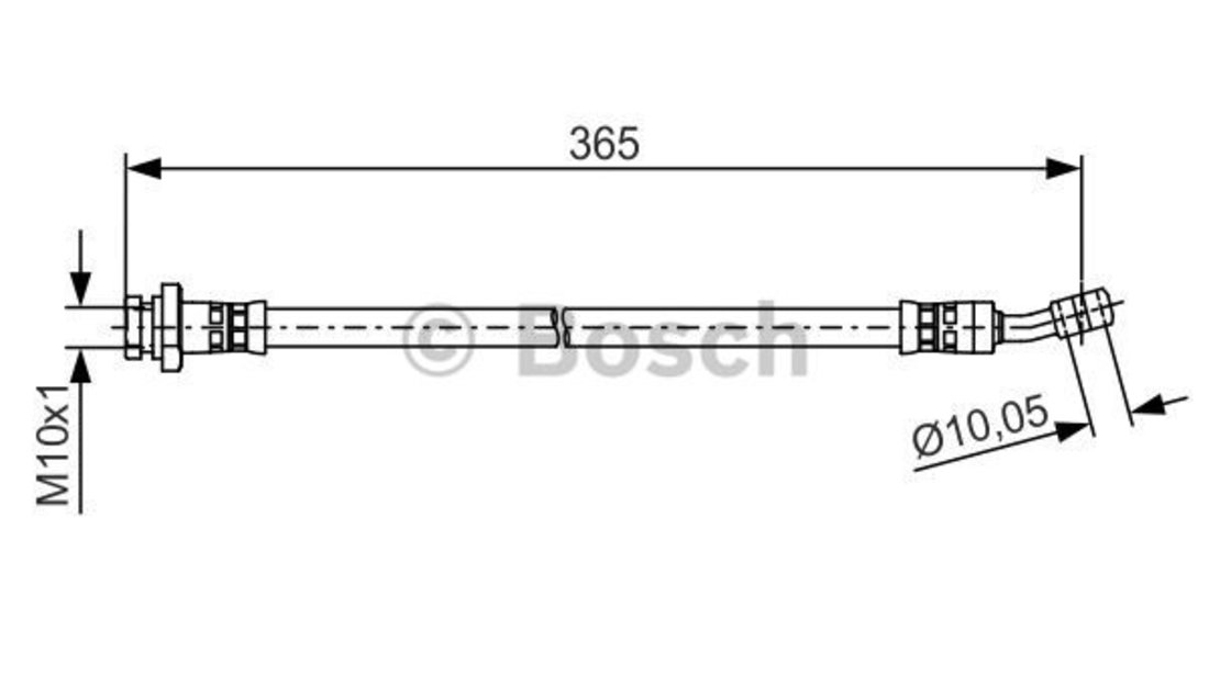 Furtun frana Axa spate stanga (1987481499 BOSCH) HYUNDAI,KIA