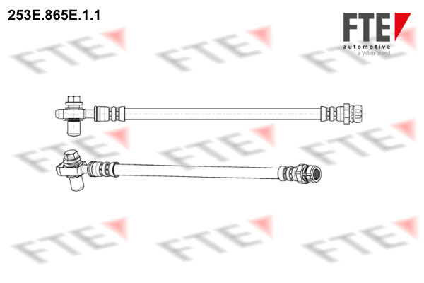 Furtun frana Axa spate stanga (253E865E11 FTE) AUDI,SEAT,SKODA,VW
