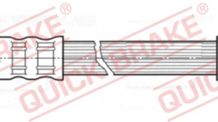 Furtun frana Axa spate stanga (58939 QBK) OPEL,VAUXHALL