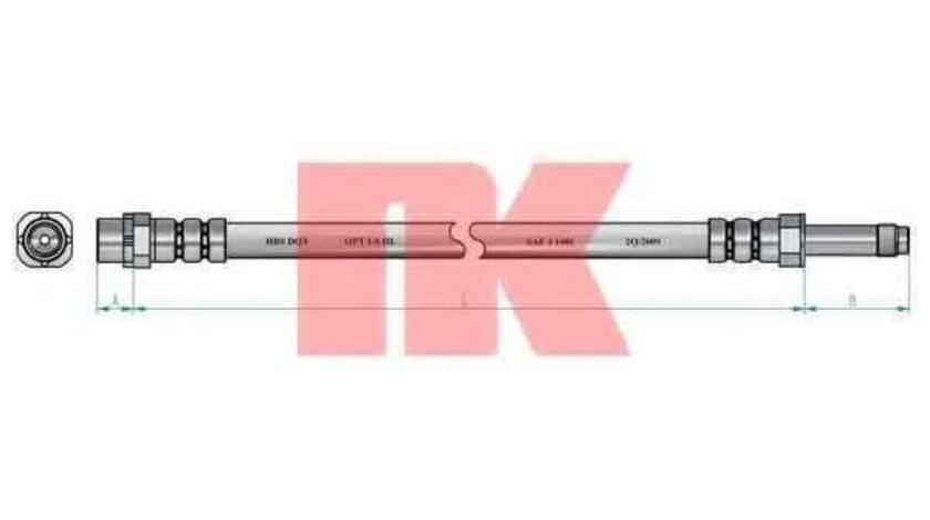 Furtun frana BMW 1 (F21) NK 851523