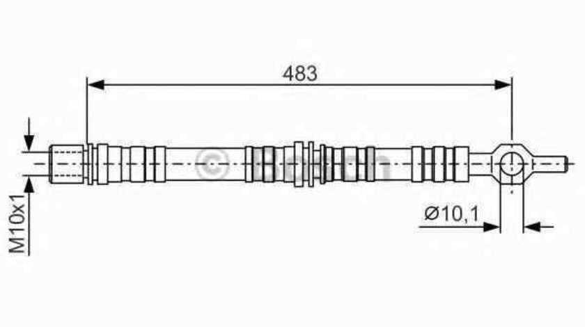 Furtun frana BMW 3 (E36) BOSCH 1 987 476 002