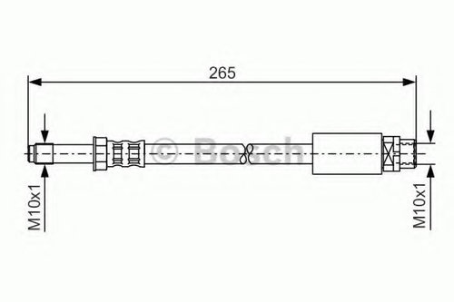 Furtun frana BMW Seria 1 Cupe (E82) (2007 - 2013) BOSCH 1 987 476 359 piesa NOUA