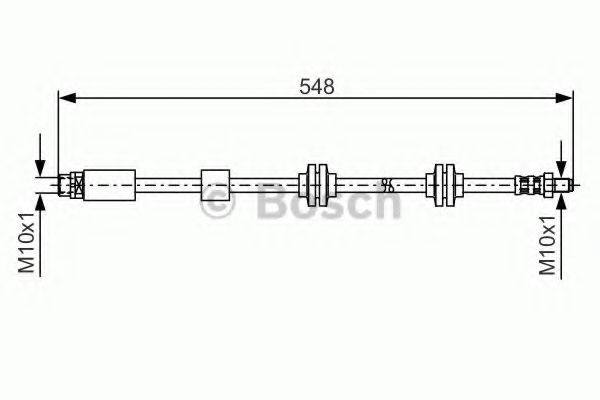 Furtun frana BMW Seria 1 Cupe (E82) (2007 - 2013) BOSCH 1 987 476 360 piesa NOUA