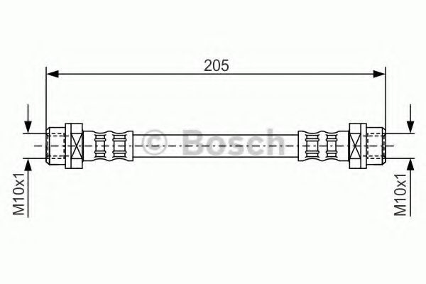 Furtun frana BMW Seria 1 Cupe (E82) (2007 - 2013) BOSCH 1 987 476 477 piesa NOUA