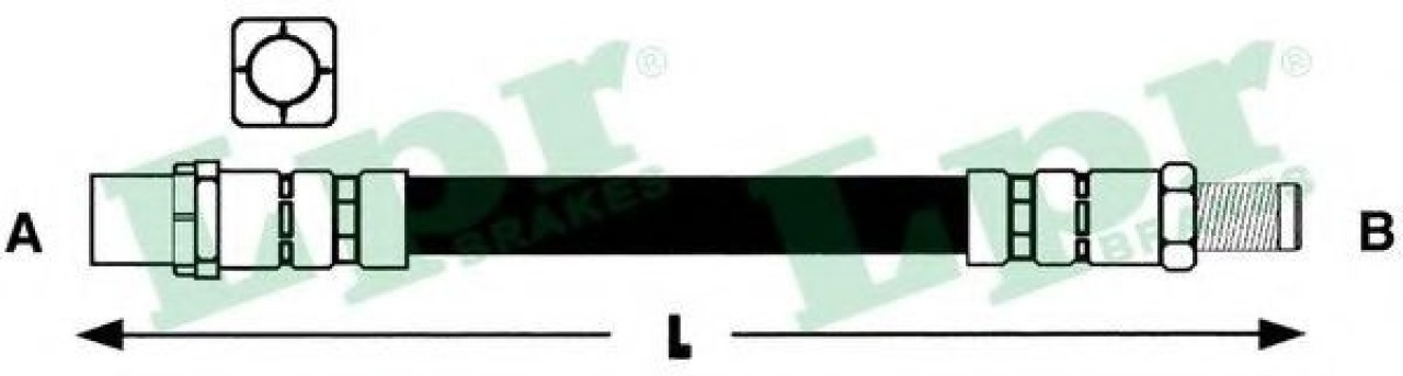 Furtun frana BMW Seria 1 Cupe (E82) (2007 - 2013) LPR 6T48012 piesa NOUA