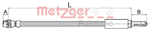 Furtun frana BMW Seria 1 Cupe (E82) (2007 - 2013) METZGER 4110145 piesa NOUA