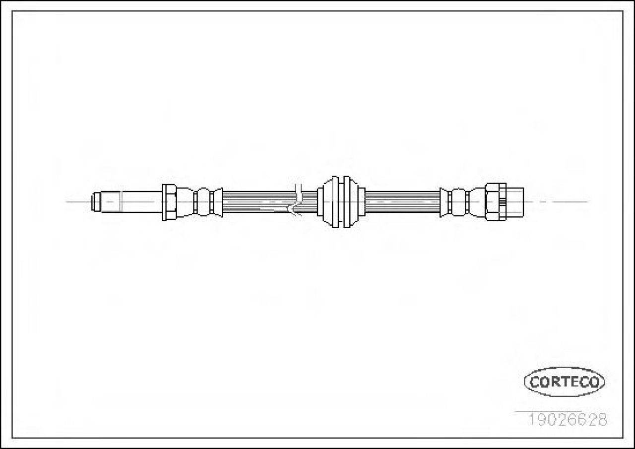 Furtun frana BMW Seria 3 Cabriolet (E46) (2000 - 2007) CORTECO 19026628 piesa NOUA