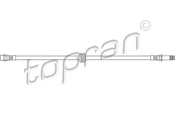 Furtun frana BMW Seria 3 Compact (E46) (2001 - 2005) TOPRAN 500 756 piesa NOUA