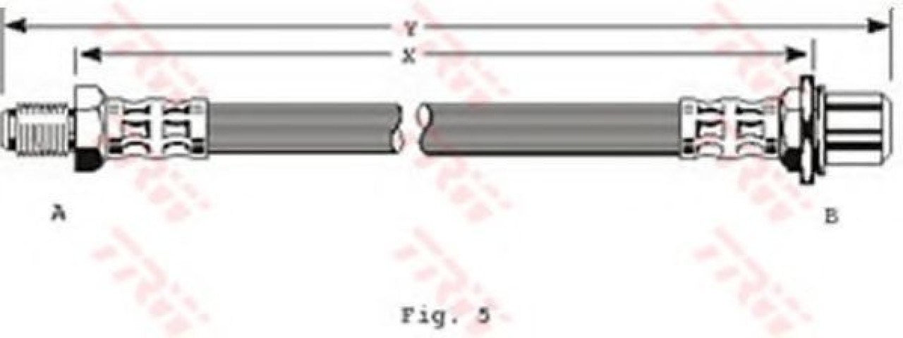 Furtun frana BMW Seria 3 Cupe (E36) (1992 - 1999) TRW PHB251 piesa NOUA