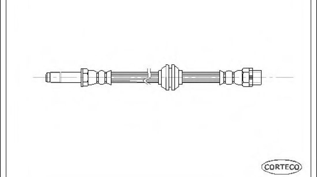 Furtun frana BMW Seria 3 Cupe (E46) (1999 - 2006) CORTECO 19026628 piesa NOUA