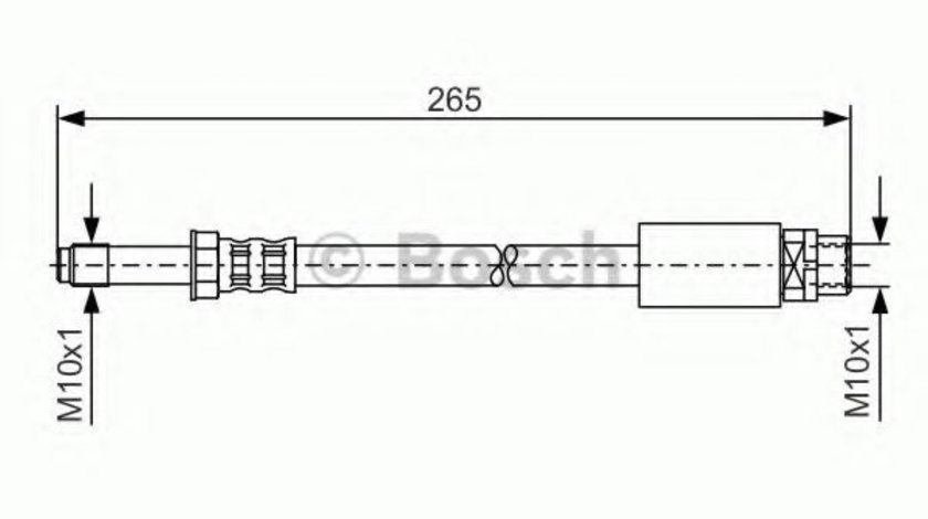 Furtun frana BMW Seria 3 Cupe (E92) (2006 - 2013) BOSCH 1 987 476 359 piesa NOUA