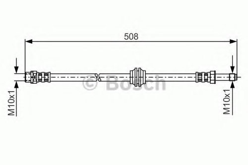 Furtun frana BMW Seria 3 (E46) (1998 - 2005) BOSCH 1 987 481 331 piesa NOUA