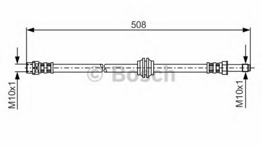 Furtun frana BMW Seria 3 (E46) (1998 - 2005) BOSCH 1 987 481 331 piesa NOUA