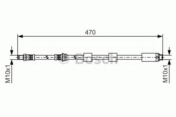 Furtun frana BMW Seria 3 (E90) (2005 - 2011) BOSCH 1 987 481 481 piesa NOUA