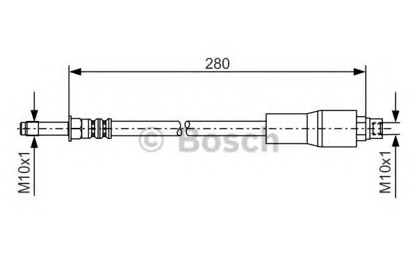 Furtun frana BMW Seria 5 (E39) (1995 - 2003) BOSCH 1 987 476 173 piesa NOUA