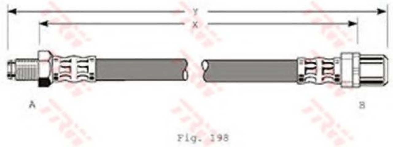 Furtun frana BMW Seria 5 (E39) (1995 - 2003) TRW PHB347 piesa NOUA