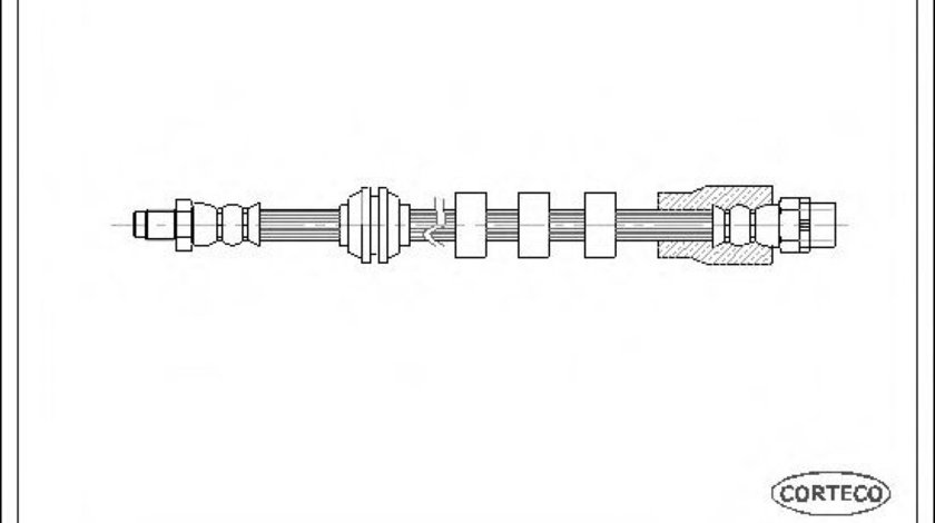 Furtun frana BMW Seria 5 (E60) (2003 - 2010) CORTECO 19031638 piesa NOUA