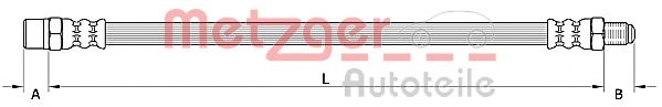 Furtun frana BMW Seria 5 Touring (E61) (2004 - 2010) METZGER 4110754 piesa NOUA