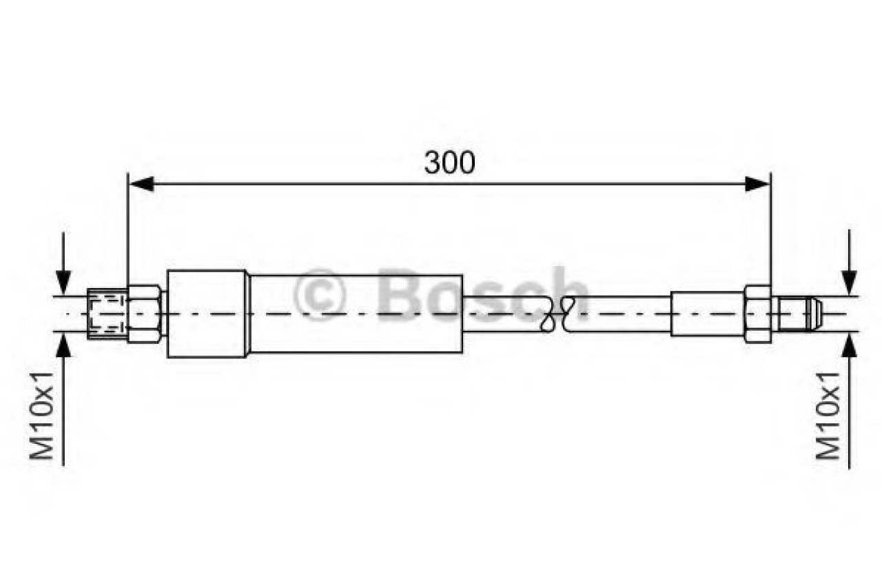 Furtun frana BMW Seria 6 (E63) (2004 - 2010) BOSCH 1 987 476 074 piesa NOUA
