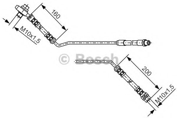 Furtun frana BMW X5 (E53) (2000 - 2006) BOSCH 1 987 476 055 piesa NOUA