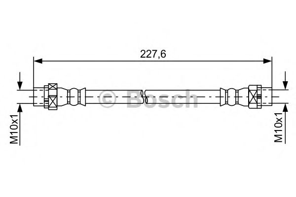 Furtun frana BMW X5 (E70) (2007 - 2013) BOSCH 1 987 481 582 piesa NOUA
