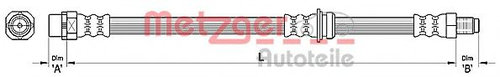 Furtun frana BMW X6 (E71, E72) (2008 - 2014) METZGER 4110478 piesa NOUA