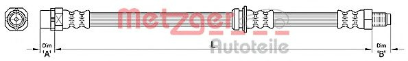 Furtun frana BMW X6 (E71, E72) (2008 - 2014) METZGER 4110479 piesa NOUA