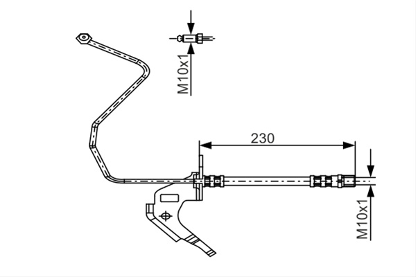 Furtun Frana Bosch Chevrolet 1 987 481 162