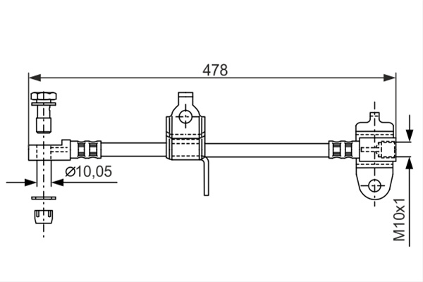 Furtun Frana Bosch Ford 1 987 481 070