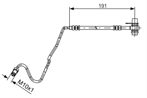 Furtun Frana Bosch Seat 1 987 481 537