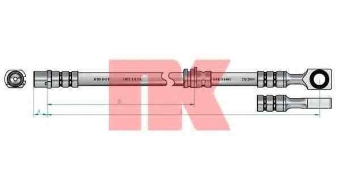 Furtun frana CHEVROLET ASTRA limuzina NK 853651