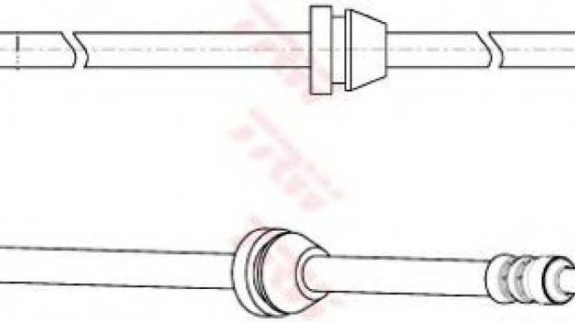 Furtun frana CHEVROLET AVEO Limuzina (T250, T255) (2005 - 2016) TRW PHD947 piesa NOUA