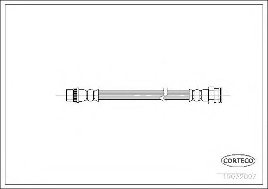 Furtun frana CITROEN BERLINGO (MF) (1996 - 2016) CORTECO 19032097 piesa NOUA