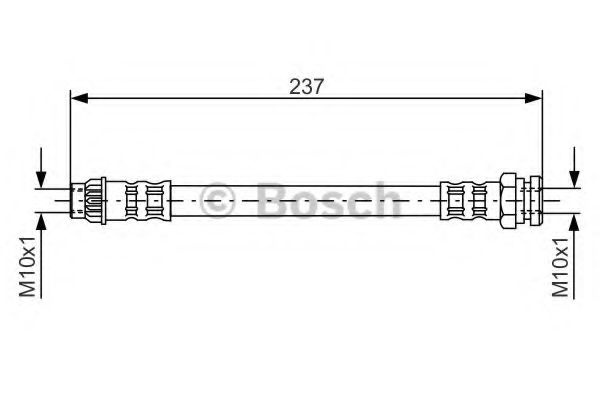 Furtun frana CITROEN BERLINGO platou / sasiu (B9) (2008 - 2016) BOSCH 1 987 481 052 piesa NOUA