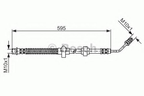 Furtun frana CITROEN C5 II Break (RE) (2004 - 2016) BOSCH 1 987 476 374 piesa NOUA