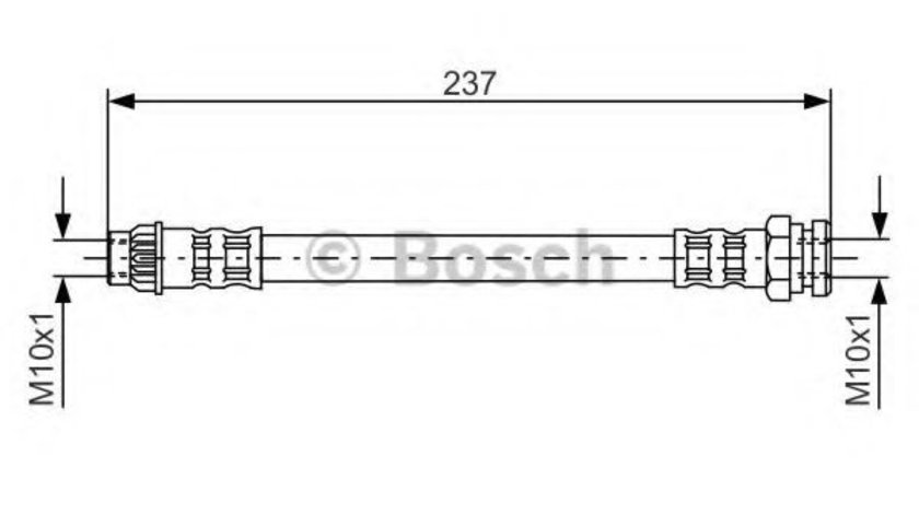 Furtun frana CITROEN DS5 (2011 - 2015) BOSCH 1 987 481 052 piesa NOUA