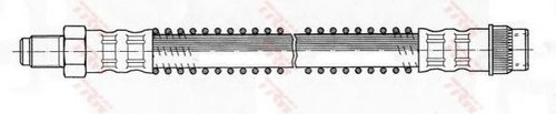 Furtun frana CITROEN SAXO (S0, S1) (1996 - 2004) TRW PHB104 piesa NOUA