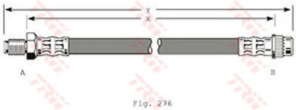 Furtun frana CITROEN XANTIA (X1) (1993 - 1998) TRW PHB373 piesa NOUA