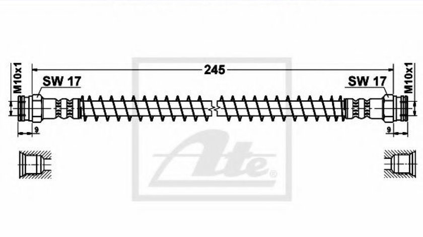 Furtun frana CITROEN XSARA Estate (N2) (1997 - 2010) ATE 24.5228-0245.3 piesa NOUA