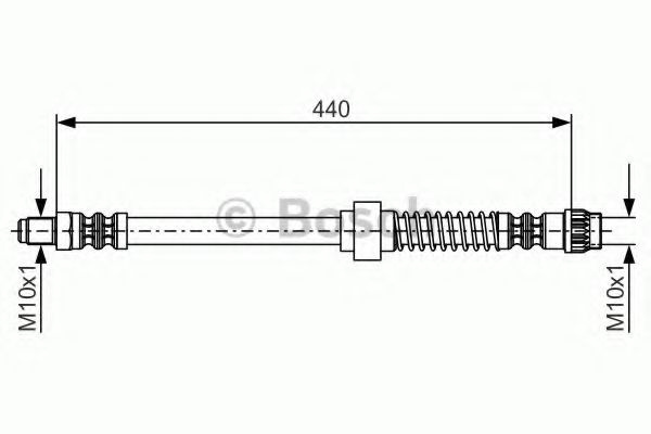 Furtun frana CITROEN XSARA (N1) (1997 - 2005) BOSCH 1 987 476 651 piesa NOUA