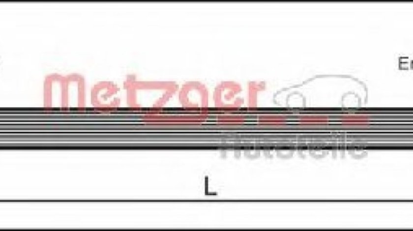 Furtun frana CITROEN XSARA PICASSO (N68) (1999 - 2016) METZGER 4111158 piesa NOUA