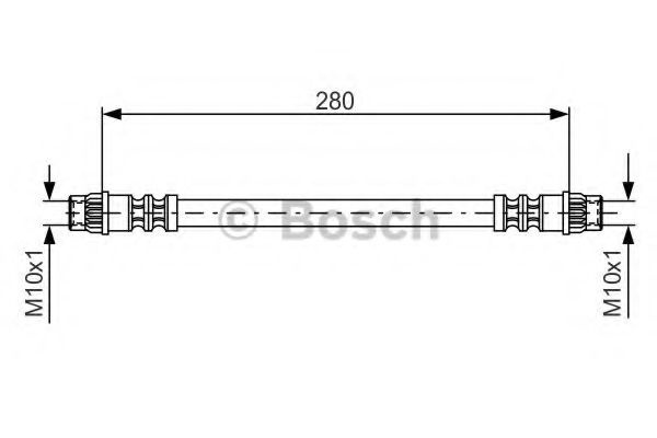 Furtun frana DACIA DUSTER (2010 - 2016) BOSCH 1 987 476 517 piesa NOUA