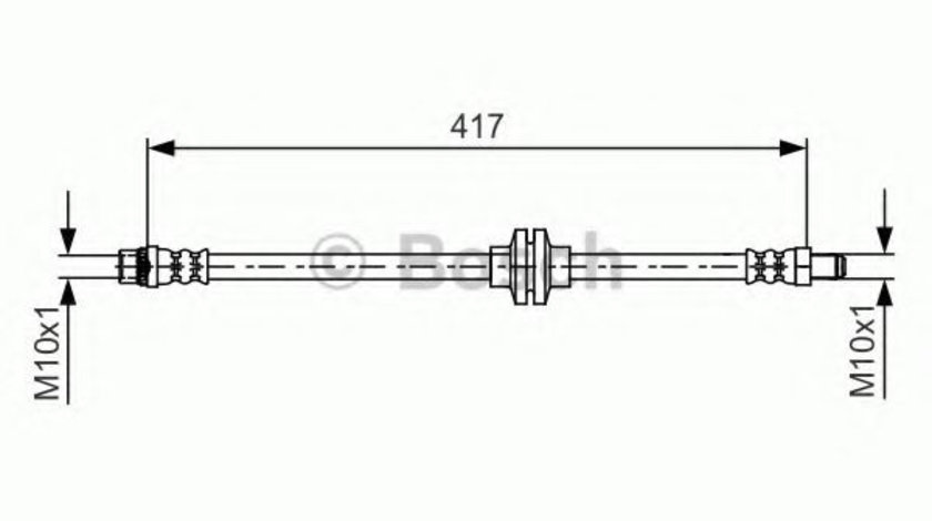 Furtun frana DACIA DUSTER (2010 - 2016) BOSCH 1 987 481 626 piesa NOUA