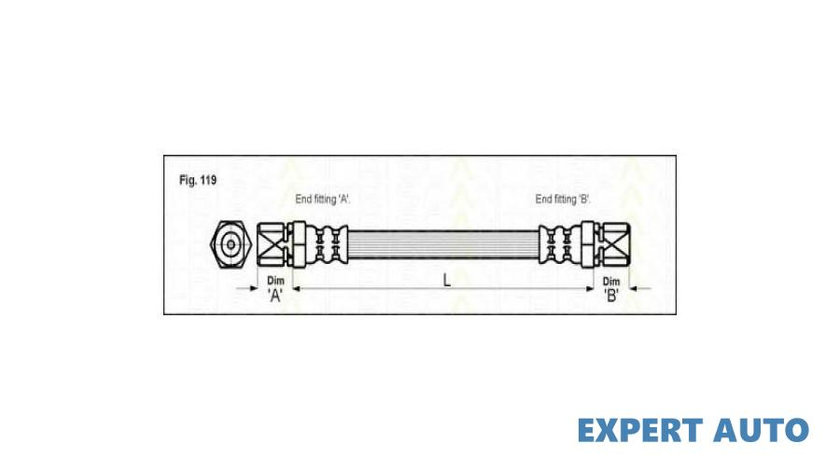 Furtun frana Daewoo ESPERO (KLEJ) 1991-1999 #2 02691