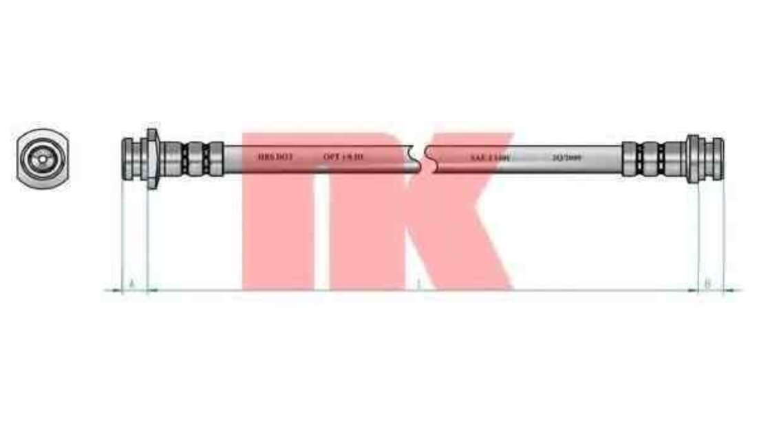 Furtun frana DAEWOO KALOS limuzina (KLAS) NK 855018