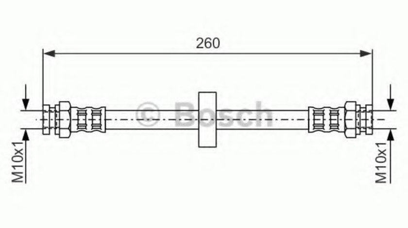 Furtun frana FIAT ALBEA (172) (2007 - 2016) BOSCH 1 987 476 092 piesa NOUA