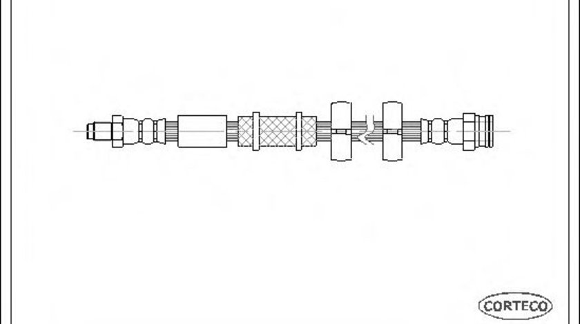 Furtun frana FIAT ALBEA (178) (1996 - 2009) CORTECO 19031620 piesa NOUA