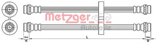 Furtun frana FIAT DOBLO Cargo (223) (2000 - 2016) METZGER 4110312 piesa NOUA
